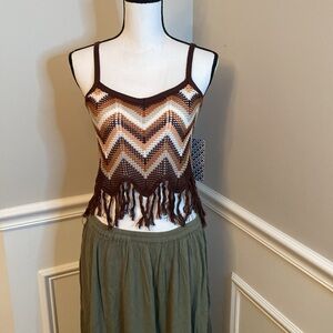 Festival Crochet Tank Top size medium Almost Famous